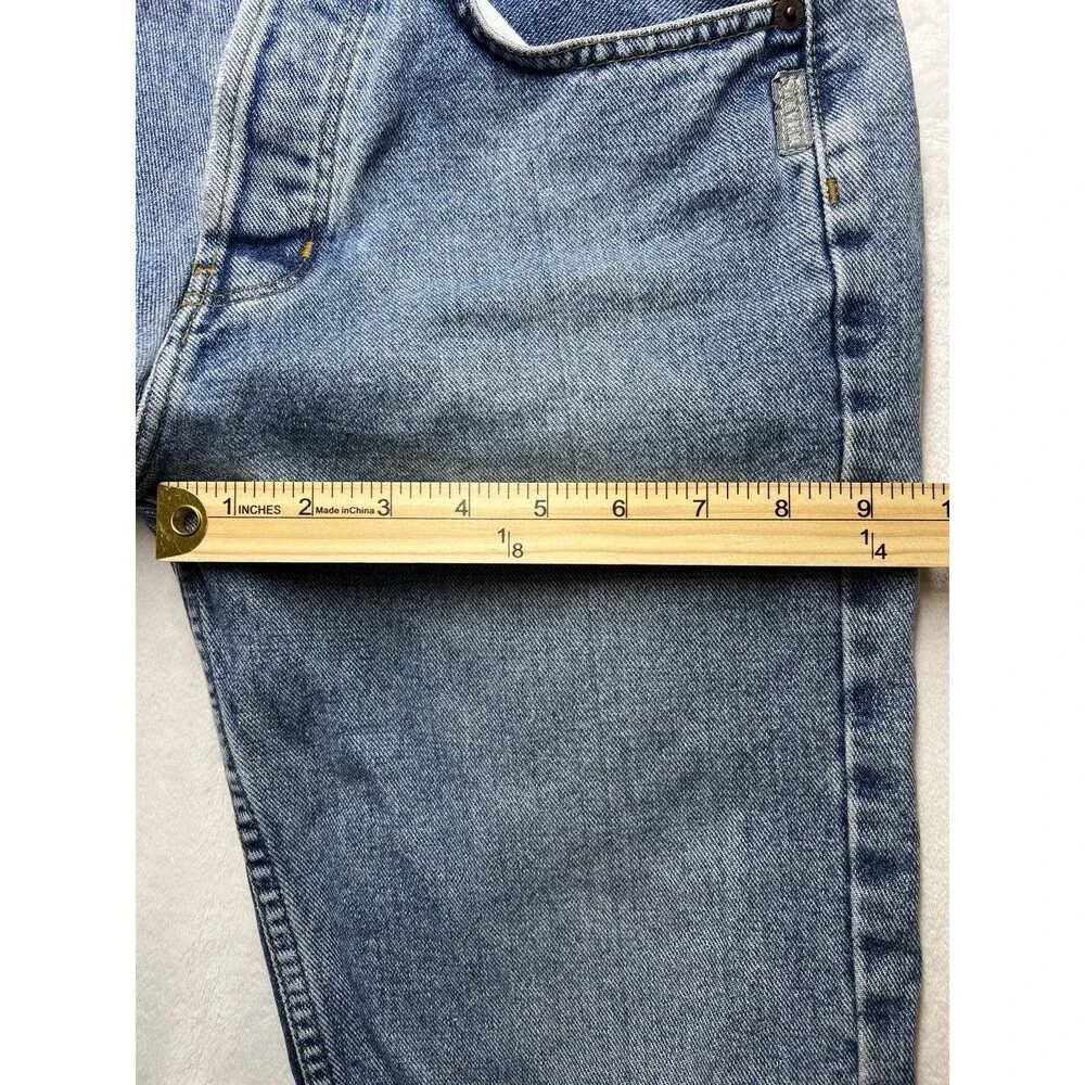 Vintage Silver Jeans Mens 27x32 Made In Canada Straight Leg Button Fly